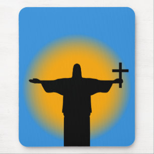 Mousepad Silhueta com cruz