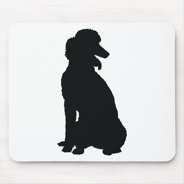Mousepad Silhueta da caniche (Frente)
