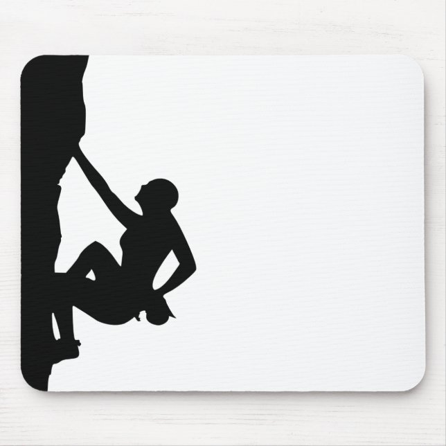 Mousepad Silhueta da escalada (Frente)