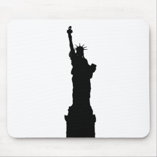 Mousepad Silhueta da estátua da liberdade