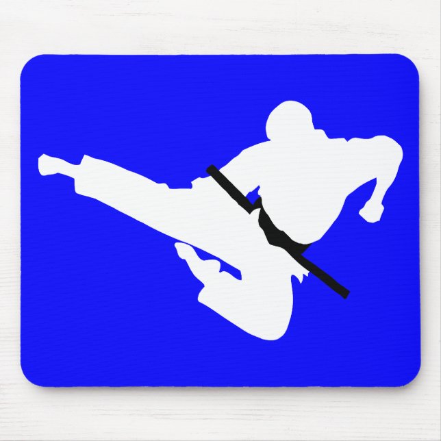 Mousepad silhueta de artes marciais (Frente)