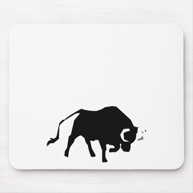 Mousepad Silhueta de carregamento de Bull (Frente)
