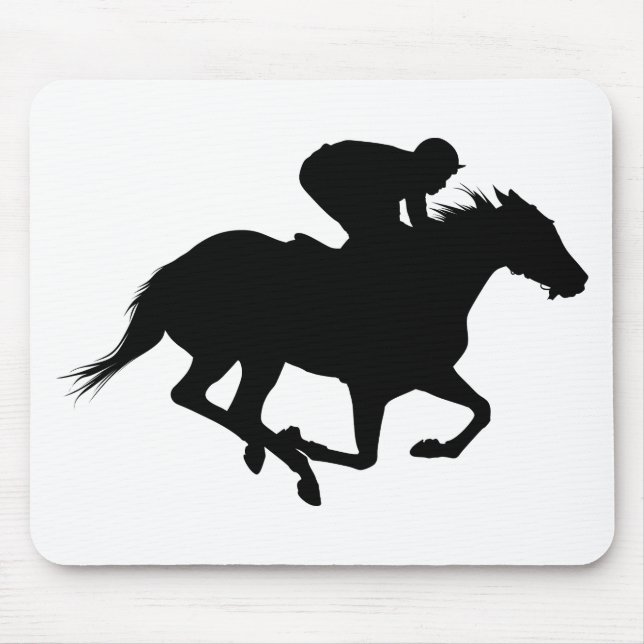Mousepad Silhueta de Cavalo de Corrida (Frente)
