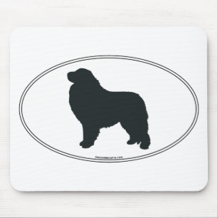 Mousepad Silhueta de grandes Pyrenees