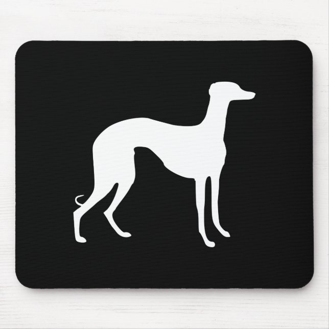 Mousepad Silhueta de Greyhound (Frente)
