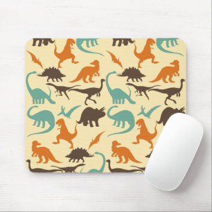 Mousepad Silhueta de padrões do dinossauro