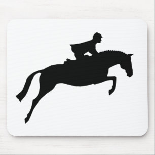 Mousepad Silhueta do cavalo da ligação em ponte