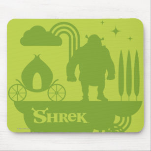 Mousepad Silhueta do conto de fadas de Shrek