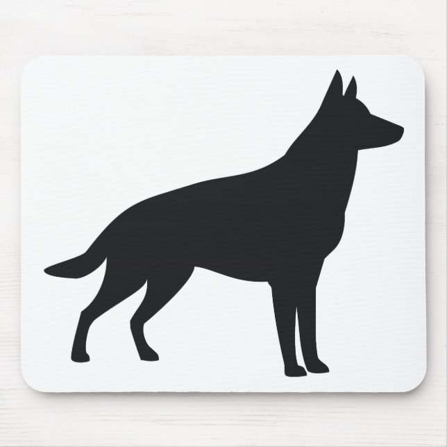 Mousepad Silhueta do german shepherd (Frente)