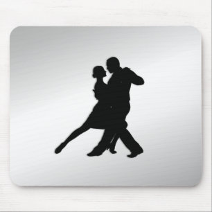 Mousepad Silhueta dos dançarinos do tango