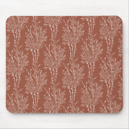 Mousepad Silhueta Floral Espalhada Botânica | Sienna Enferr