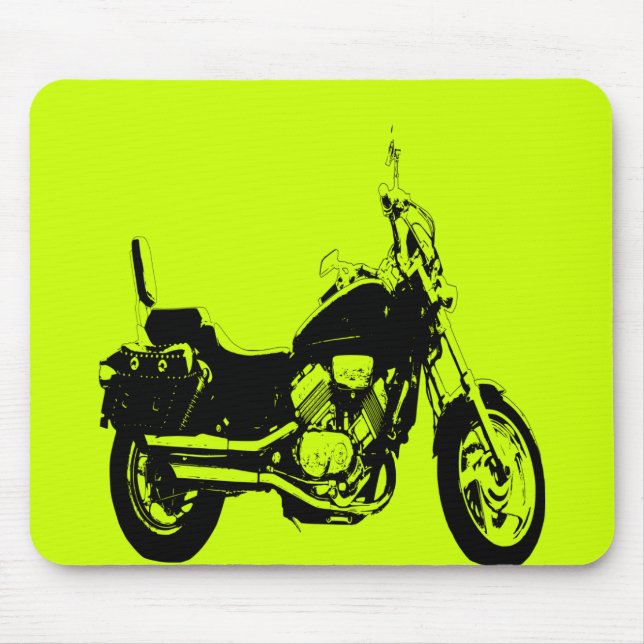 Mousepad Silhueta legal da bicicleta da motocicleta (Frente)