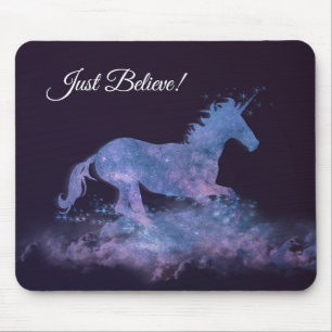 Mousepad Silhueta místico do unicórnio