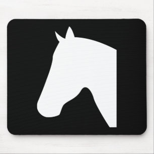 Mousepad Silhuetas de Cabeça de Cavalo1