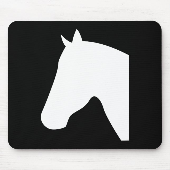 Mousepad Silhuetas de Cabeça de Cavalo1 (Frente)