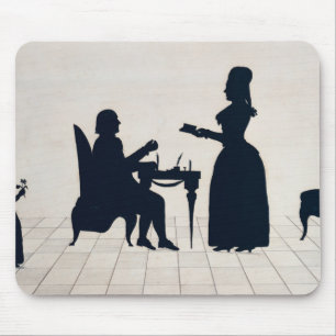 Mousepad Silhuetas do Monsieur e da senhora Roland