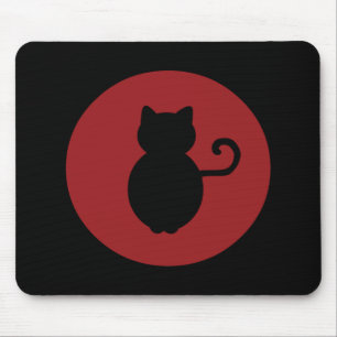 Mousepad Silhuette de sinal de gato