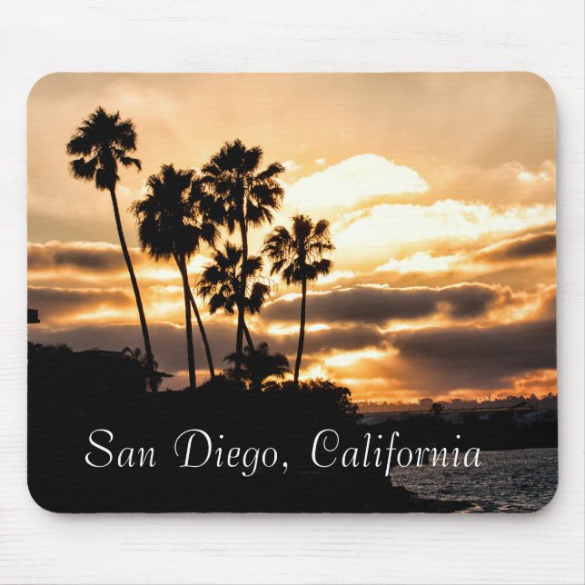Mousepad Silhuette Sunset Em San Diego (Frente)