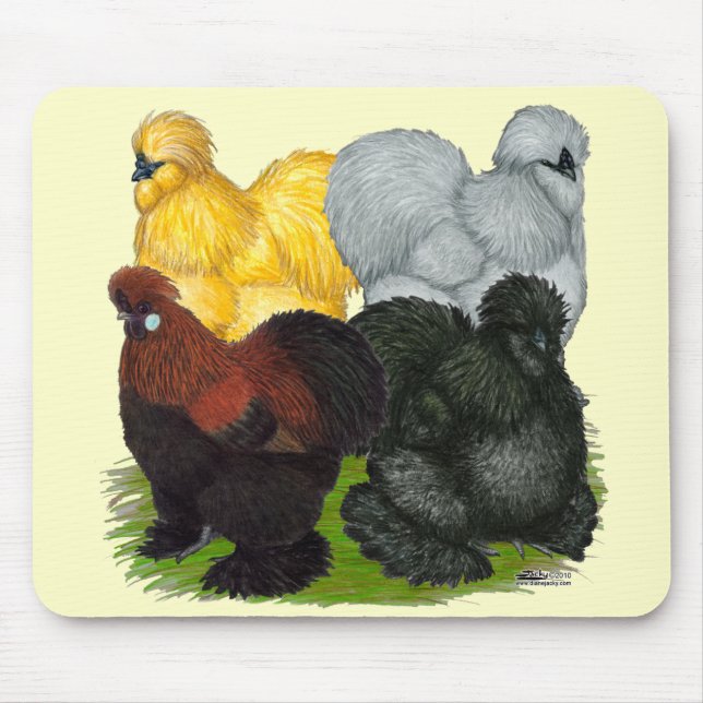 Mousepad Silkies:  Galos Assorted (Frente)