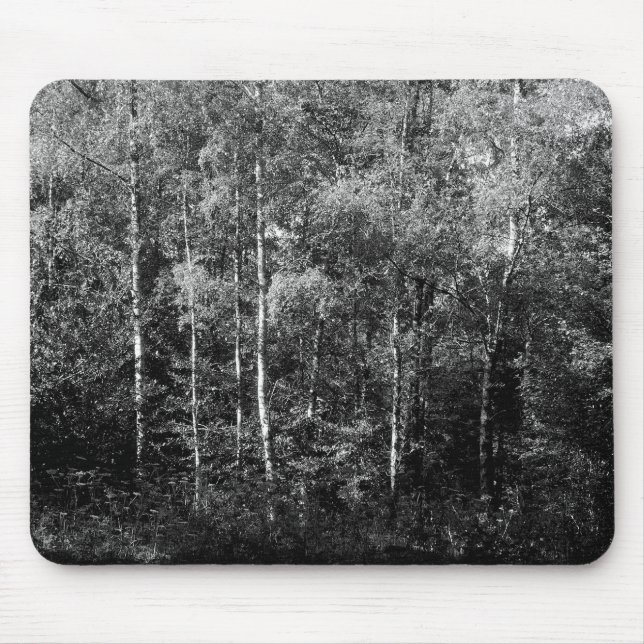 Mousepad Silver Birch B&W (Frente)