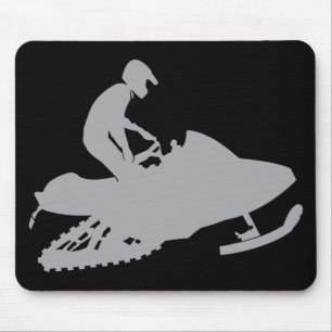 Mousepad Silver Cinza Snowmobiler