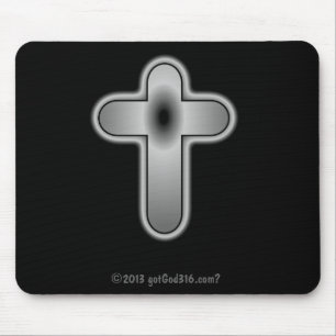 Mousepad Silver Cross gotGod316.com?