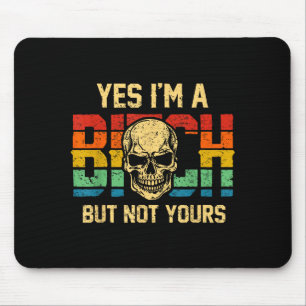 Mousepad Sim, eu sou um, mas não seu crânio citação em negr