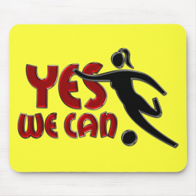 Mousepad SIM, PODEMOS - Futebol feminino (Frente)