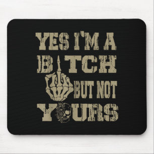 Mousepad Sim sou um mas não seu gráfico de caveira retrô