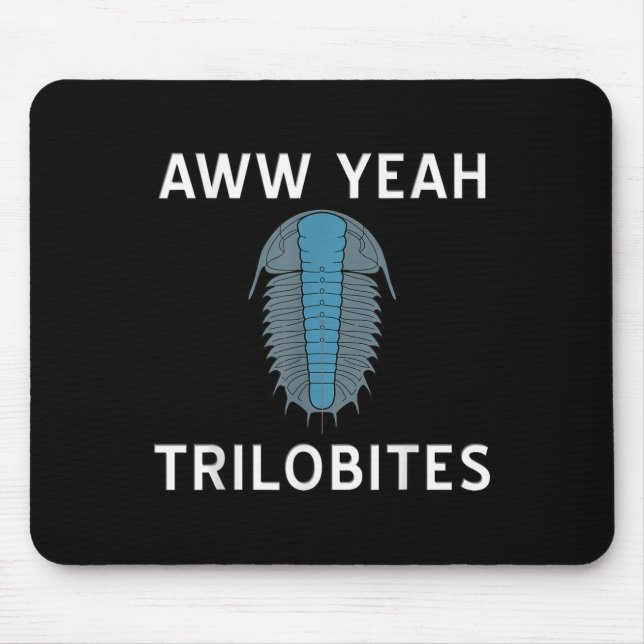Mousepad Sim, Trilobitas Ciência Fossils Paleontologista (Frente)