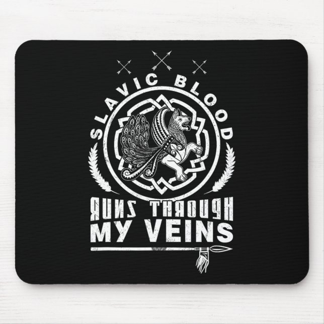 Mousepad Simargl Paganismo Cão Ancestralidade Nórdica Nacio (Frente)