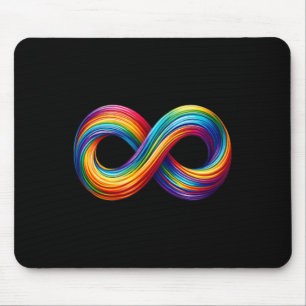 Mousepad Símbolo Arco-íris do Sinal de Infinito da Neurodiv