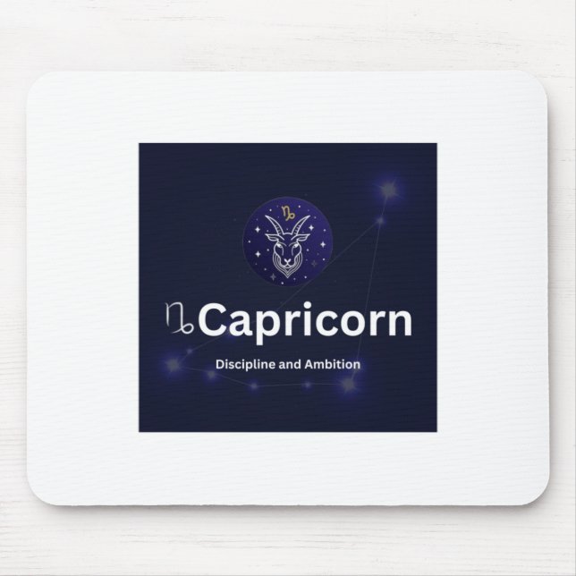 Mousepad Símbolo Capricórnio Zodiac (Frente)