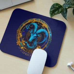 Mousepad Símbolo Celestial Zodiac Sea Goat Fantasy Capricór