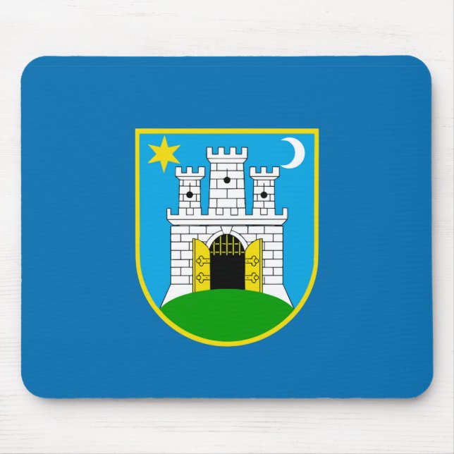 Mousepad Símbolo croácia da cidade de Zagreb (Frente)