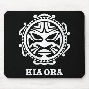 Mousepad Símbolo da Cultura Maori Kia Ora Feminina Dança Ha