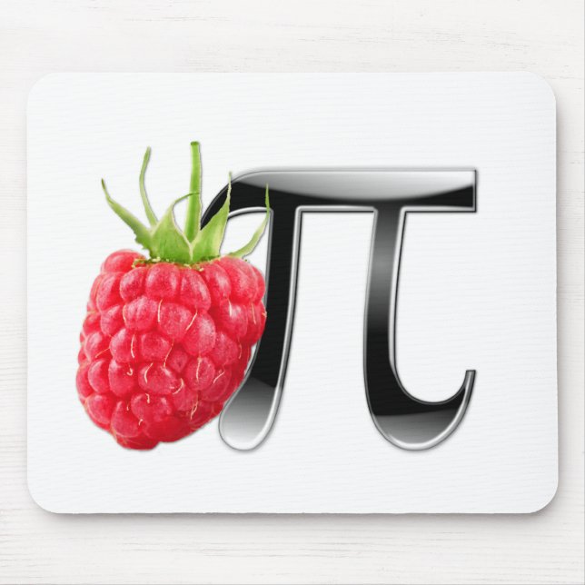 Mousepad Símbolo da framboesa e do Pi (Frente)