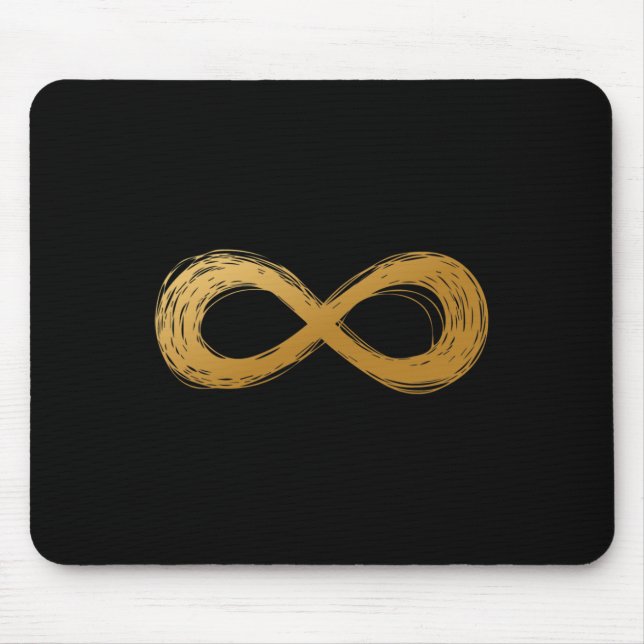 Mousepad Símbolo da Neurodiversidade do ouro Infinity - Aut (Frente)