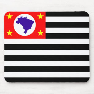 Mousepad Símbolo de Brasil da bandeira da cidade de Sao