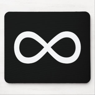 Mousepad Símbolo de Infinito Branco