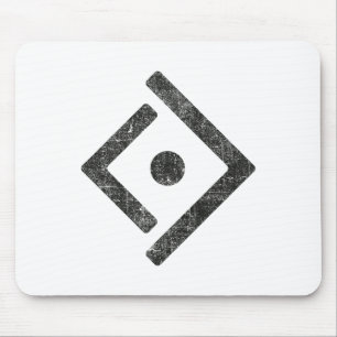 Mousepad Símbolo de Liberdade da Ucrânia Angustiado Logotip