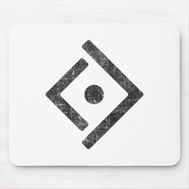 Mousepad Símbolo de Liberdade da Ucrânia Angustiado Logotip (Frente)