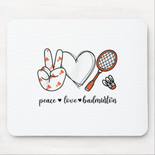 Mousepad Símbolo de Mão de Paz de Golfe da Paz Badminton