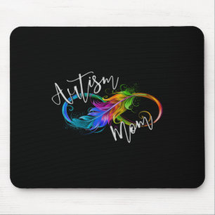 Mousepad Símbolo de Neurodiversidade Arco-Íris Infinito Aut