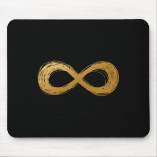 Mousepad Símbolo de Neurodiversidade da Infinidade Dourada