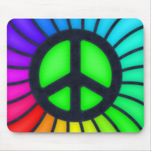 Mousepad Símbolo de Paz do Arco-Íris