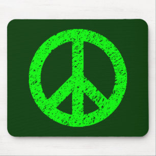 Mousepad Símbolo de Paz Estipulado - Sombras de Verde