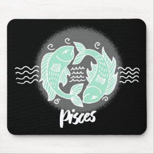 Mousepad Símbolo de Peixes Zodiac