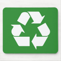 Símbolo de Reciclagem no Verde