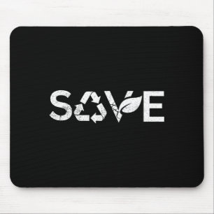 Mousepad Símbolo de Reciclagem Salve a Terra Terra Ecológic